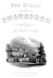 The Works of Shakspere - The Birth-Place of Shakspere with Garics Jubilee Procession, c1870