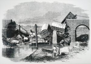 The Aftermath of a Major Train Accident by Unbekannt