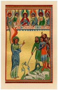The Angel and the Shepherds by Unbekannt
