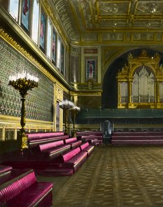 The ballroom, Buckingham Palace, London by Unbekannt