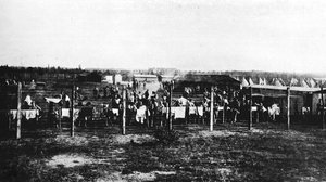 The concentration camp at Frith Hill, Camberley, 1914-1915 by Unbekannt