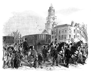 The Conveying of Australian Gold from the East India Docks to the Bank of England, London by Unbekannt