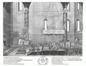 The Coronation of Anna Ioannovna on April 30, 1730
