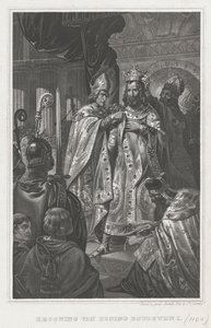 The Coronation of Baldwin I on Christmas Day 1100 by Unbekannt