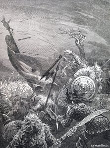 The Death of King Harold Godwinson by Unbekannt