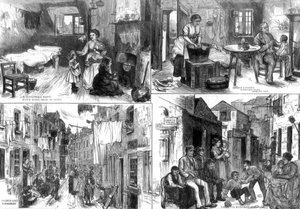 The Dwellings of the Poor in London, 1875 by Unbekannt