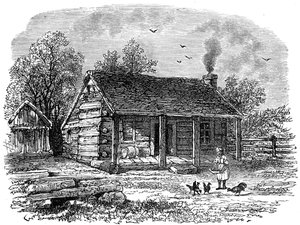 The early home of Abraham Lincoln, Gentryville, Indiana, 19th century