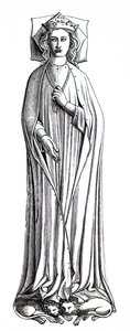 The Effigy of Eleanor of Castile Located at Westminster Abbey by Unbekannt
