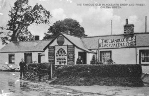 The famous old blacksmiths shop, Gretna Green, Dumfriesshire, Scotland