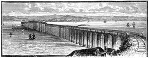The First Tay Bridge from the South, Scotland