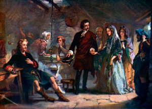 The first meeting of Prince Charles and Flora Macdonald on the island of South Uist