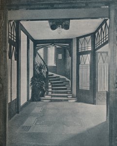 The floor and staircase of Behrens House, designed by Peter Behrens, 1901 by Unbekannt