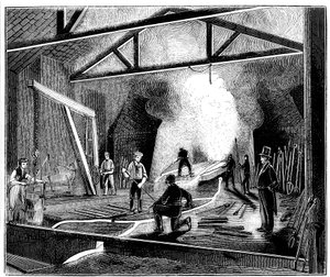 The foundry or cast house, Butterley Ironworks, Derbyshire by Unbekannt