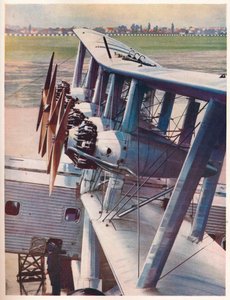 The four Bristol Jupiter engines of the Imperial Airways liner Scylla by Unbekannt