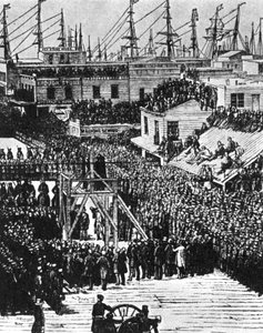 The Hanging of Hetherington and Brace, San Francisco, 29th July 1856 by Unbekannt