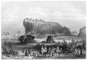 The Hill Fortress of Gwalior, India, c1860 by Unbekannt