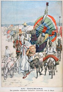 The Large Annual Caravans Heading North, Gourara, Algeria by Unbekannt