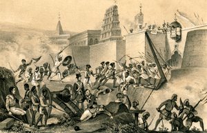 The Last Effort of Tippoo Saib at Seringapatam, 1799 by Unbekannt
