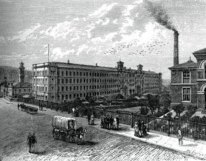 The mill at Saltaire, c1880