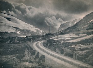 The mountain road Grotli - Stryn by Unbekannt