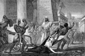 The Murder of Hypatia, Neo-Platonic Mathematician and Philosopher, 415 (mid 19th century)