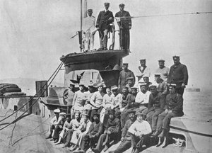 The officers and crew of the HM Submarine E14