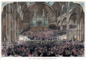 The opening of the new Alexandra Palace, Muswell Hill, 1st May 1875 by Unbekannt
