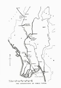 The operations of Force Viper, Burma, World War II, 1942-1943 by Unbekannt