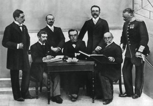 The Organisers of the Athens Olympics by Unbekannt