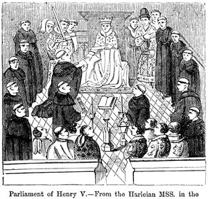 The parliament of King Henry V 1387-1422 by Unbekannt