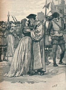 The parting of Sir Thomas More and his daughter, 1535