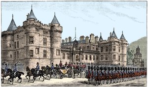 The Queen Leaving Holyrood Palace, Edinburgh, 1886, 1900