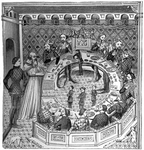 The round table of King Artus of Brittany by Unbekannt