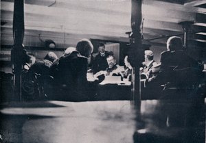 The Scene on the Victory During the Court-Martial, 1906 by Unbekannt