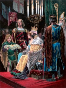The second oblation by Edward II, Westminster, 25 February 1308 by Unbekannt