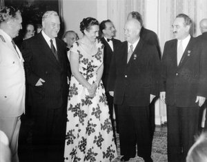 The Signing Ceremony of the Belgrade Declaration, Belgrade, Yugoslavia, 2 July 1955