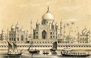 The Tomb of the Favourite Sultan of Akbar Khan at Agra, 1847 by Unbekannt