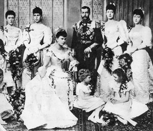 The Wedding Group of King George and Queen Mary, 6 July 1893 by Unbekannt