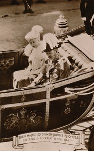 Their Majesties Silver Jubilee 1910-1935. The King & Queen at Temple Bar by Unbekannt