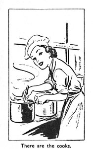 There are the cooks