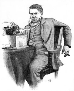Thomas Alva Edison, American inventor, c1906 by Unbekannt