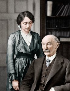 Thomas Hardy, English Poet, Novelist and Dramatist with His Second Wife, Florence, 1912-1928