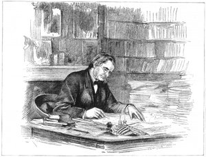 Thomas Henry Huxley at his desk, 1882-1883 by Unbekannt