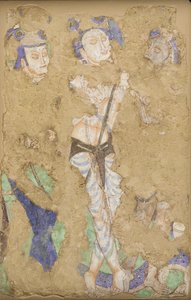 Three Figures (from Cave 224) by Unbekannt