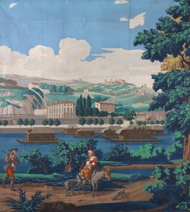 Three Joined Panels: The Views of Lyon, France, First edition by Unbekannt