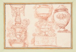 Three Urns by Unbekannt