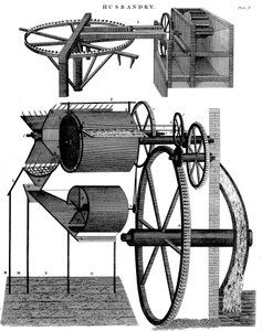 Threshing Machine by Andrew Meikle, Scottish Inventor and Millwright by Unbekannt