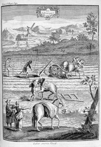 Tilling the Land, 1775 by Unbekannt