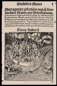 Title page of the book Ship of Fools by Sebastian Brant by Unbekannt