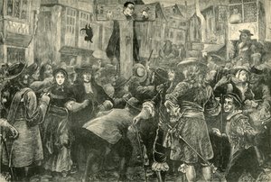 Titus Oates in the Pillory, 1685 by Unbekannt